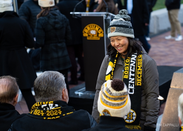 Bruins Centennial Legacy Monument Unveiling Ceremony