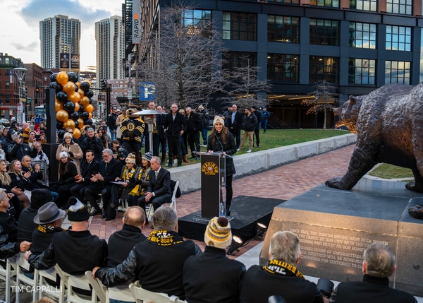 Bruins Centennial Legacy Monument Unveiling Ceremony