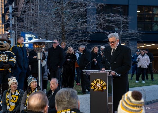 Bruins Centennial Legacy Monument Unveiling Ceremony