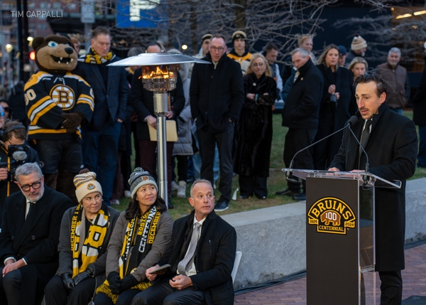 Bruins Centennial Legacy Monument Unveiling Ceremony