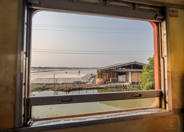 Salt farms along the Maeklong Railway 📍Thailand 🇹🇭